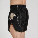 Leone CLASSIC thai/kick FIGHT SHORTS-blACK